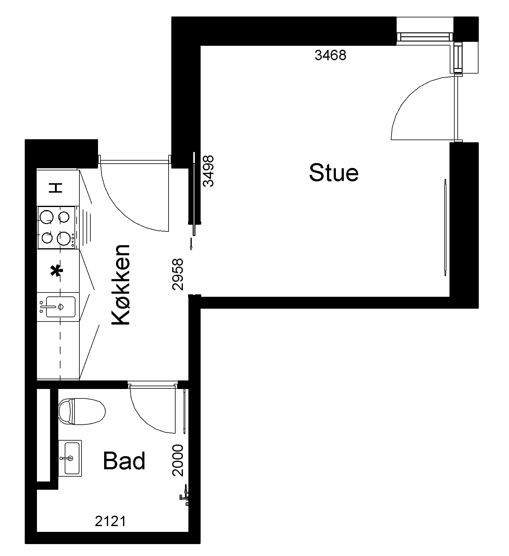 Nørregade 39 2. tv., 7430 Ikast billede 2