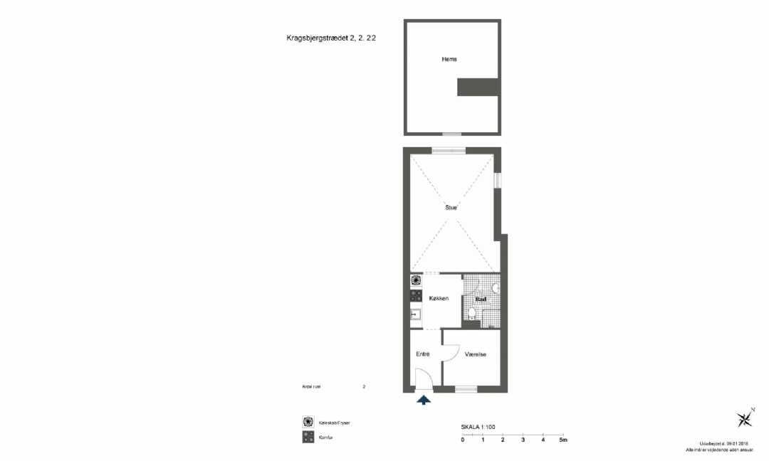 Kragsbjergstrædet 2, 2. 22, Kragsbjergstrædet 2-18 billede 3