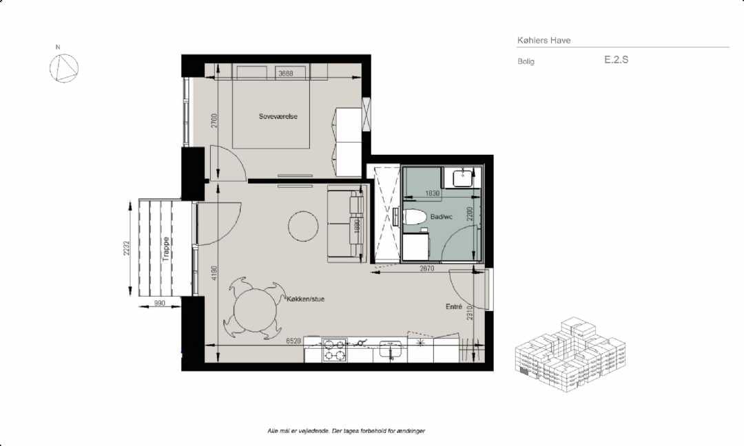 2-room apartment in København SV image 2