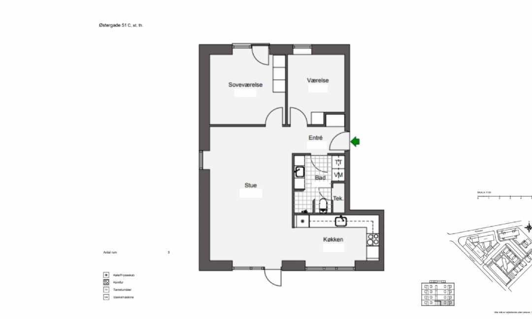 Østergade 51 C, st. th., Østergade 51A-K billede 3